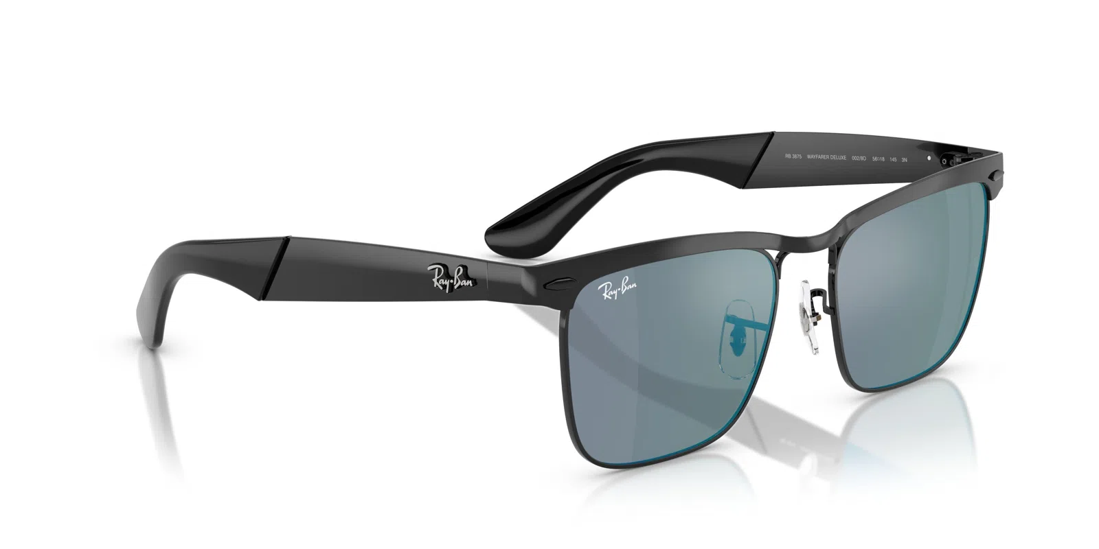 Ray-Ban Wayfarer Deluxe 3875 Sunglasses - Black - view 4